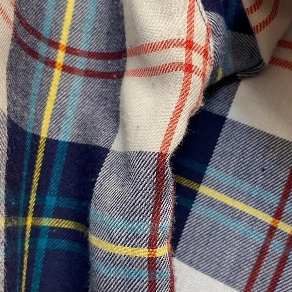 𝅺VINTAGE St. Michael Poly Cotton blend plaid shirt, size 12 - Picture 6 of 8